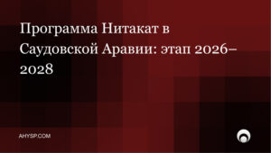 Новый этап программы саудизации «Нитакат» (2026–2028): что нужно знать компаниям в Саудовской Аравии